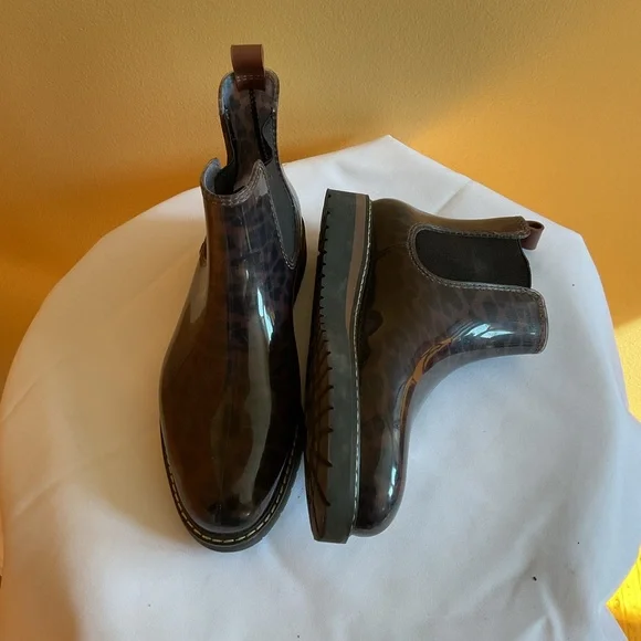 Cougar Brown Kensington Leopard Print Boots size 9 - Picture 2 of 7